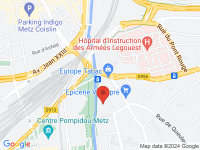 Plan Google Stage recuperation de points à Metz proche de Jarny