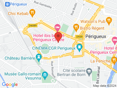 Plan Google Stage recuperation de points à Périgueux proche de Boulazac