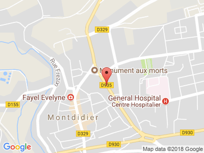 Plan Google Stage recuperation de points à Montdidier proche de Clermont