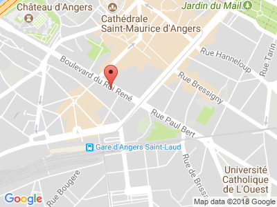 Plan Google Stage recuperation de points à Angers proche de Sablé-sur-Sarthe