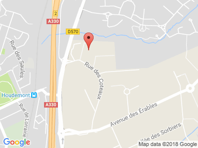 Plan Google Stage recuperation de points à Heillecourt proche de Nancy