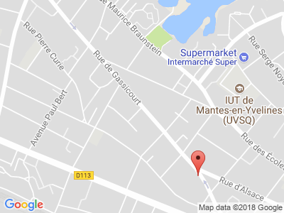 Plan Google Stage recuperation de points à Mantes-la-Jolie proche de Magnanville