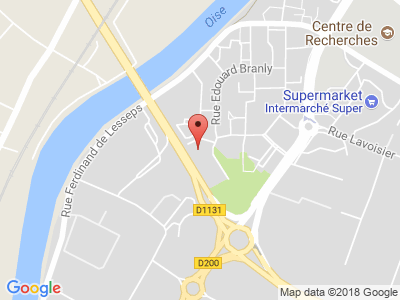 Plan Google Stage recuperation de points à Compiègne proche de Lacroix-Saint-Ouen
