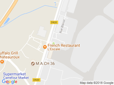 Plan Google Stage recuperation de points à Déols proche de Issoudun