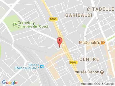 Plan Google Stage recuperation de points à Chalon-sur-Saône proche de Beaune