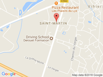 Plan Google Stage recuperation de points à Vihiers proche de Saumur