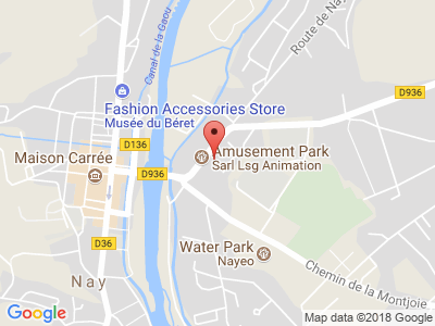 Plan Google Stage recuperation de points à Nay proche de Pau