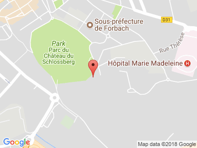 Plan Google Stage recuperation de points à Forbach proche de Saint-Avold