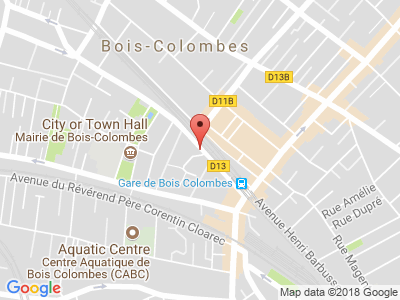 Plan Google Stage recuperation de points à Bois-Colombes proche de Asnières-sur-Seine