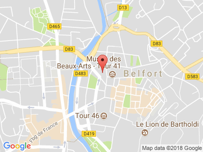 Plan Google Stage recuperation de points à Belfort proche de Andelnans