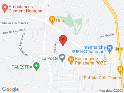 Plan Google Stage recuperation de points à Chaumont