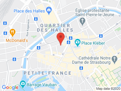 Plan Google Stage recuperation de points à Strasbourg proche de Haguenau
