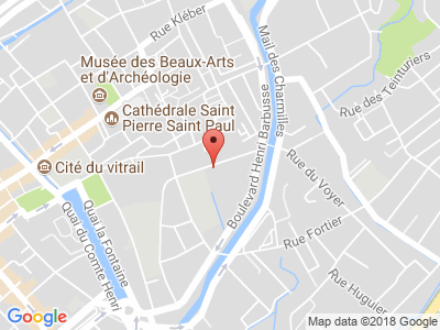 Plan Google Stage recuperation de points à Troyes proche de Buchères