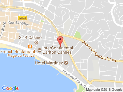 Plan Google Stage recuperation de points à Cannes proche de Antibes