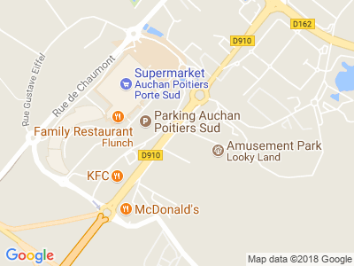 Plan Google Stage recuperation de points à Poitiers proche de Chauvigny