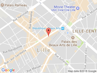 Plan Google Stage recuperation de points à Lille proche de Fretin