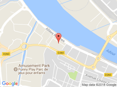 Plan Google Stage recuperation de points à Bayonne proche de Anglet
