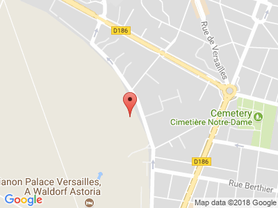 Plan Google Stage recuperation de points à Versailles proche de Montigny-le-Bretonneux