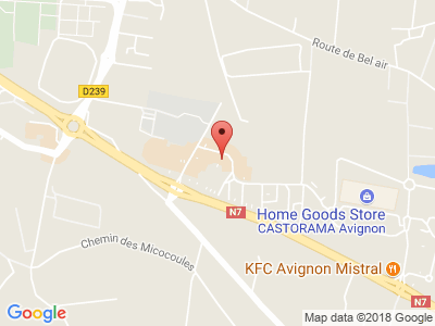 Plan Google Stage recuperation de points à Avignon proche de Marguerittes