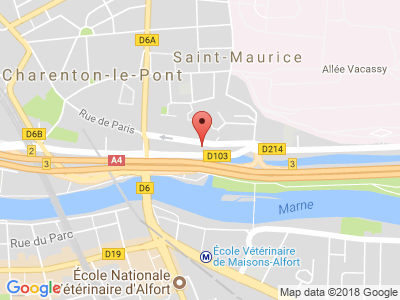 Plan Google Stage recuperation de points à Saint-Maurice proche de Créteil