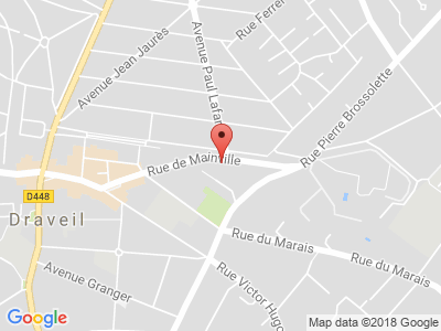 Plan Google Stage recuperation de points à Draveil proche de Viry-Châtillon