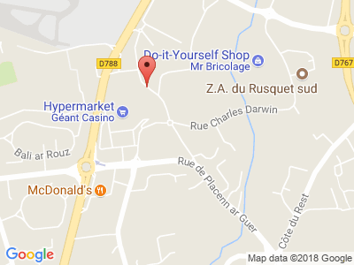 Plan Google Stage recuperation de points à Lannion proche de Brie-Comte-Robert