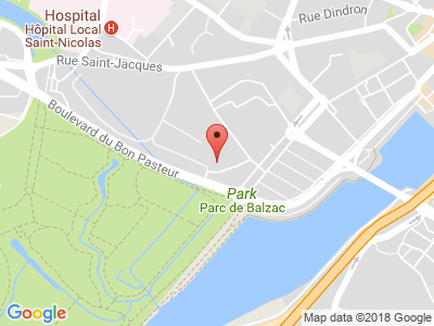 Plan Google Stage recuperation de points à Angers proche de Lys-Haut-Layon