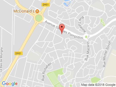 Plan Google Stage recuperation de points à Reims proche de Châlons-en-Champagne