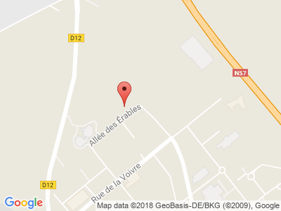 Plan Google Stage recuperation de points à Épinal proche de Chavelot
