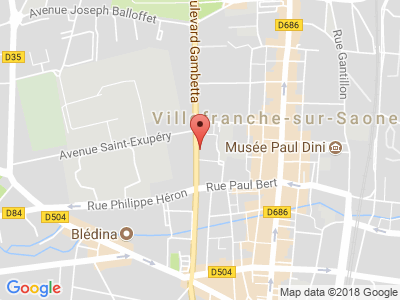 Plan Google Stage recuperation de points à Villefranche-sur-Saône proche de Amplepuis