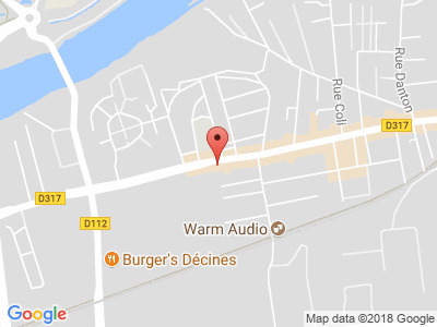 Plan Google Stage recuperation de points à Décines-Charpieu proche de Saint-Priest