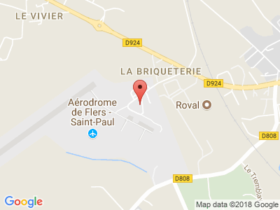 Plan Google Stage recuperation de points à Flers proche de Caen
