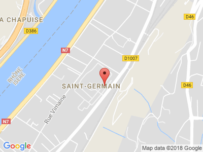 Plan Google Stage recuperation de points à Vienne proche de Pont-Évêque