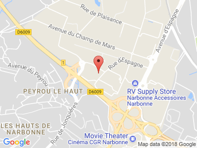 Plan Google Stage recuperation de points à Narbonne proche de Lézignan-Corbières