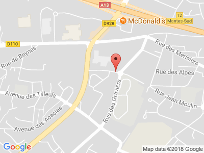 Plan Google Stage recuperation de points à Magnanville proche de Mantes-la-Jolie