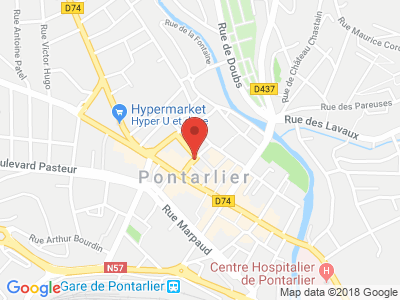 Plan Google Stage recuperation de points à Pontarlier