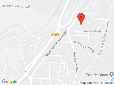 Plan Google Stage recuperation de points à Dinan proche de Saint-Malo