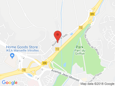 Plan Google Stage recuperation de points à Vitrolles proche de Saint-Victoret