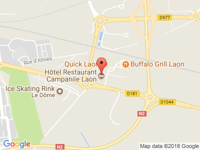 Plan Google Stage recuperation de points à Laon proche de Soissons