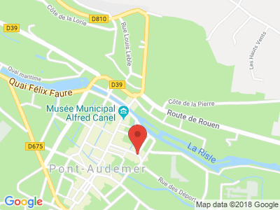 Plan Google Stage recuperation de points à Pont-Audemer proche de Bernay