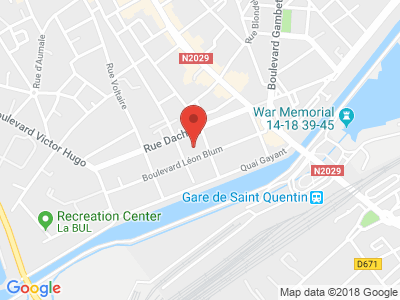 Plan Google Stage recuperation de points à Saint-Quentin