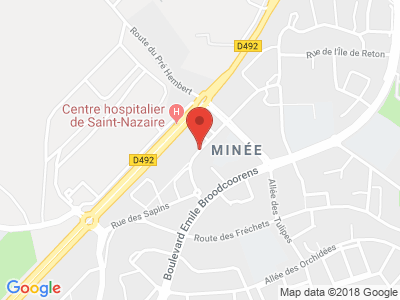 Plan Google Stage recuperation de points à Saint-Nazaire proche de Redon