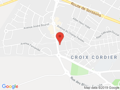 Plan Google Stage recuperation de points à Tinqueux proche de Saint-Brice-Courcelles