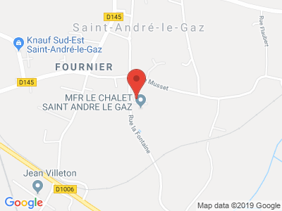 Plan Google Stage recuperation de points à Saint-André-le-Gaz proche de Bourgoin-Jallieu
