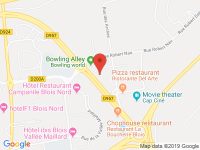 Plan Google Stage recuperation de points à Blois proche de Vendôme