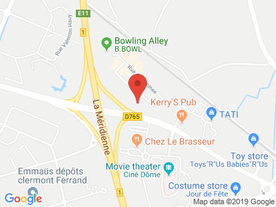 Plan Google Stage recuperation de points à Clermont-Ferrand proche de Châtel-Guyon