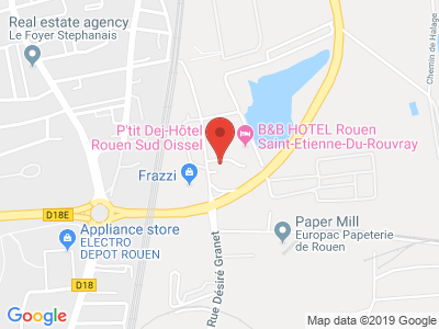 Plan Google Stage recuperation de points à Saint-Étienne-du-Rouvray proche de Louviers