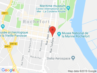 Plan Google Stage recuperation de points à Rochefort proche de Saint-Pierre-d'Oléron
