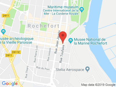 Plan Google Stage recuperation de points à Rochefort proche de Marennes