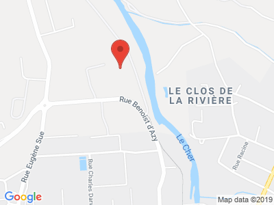 Plan Google Stage recuperation de points à Montluçon proche de Aubusson